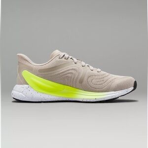 lululemon athletica Beige and Neon Yellow Sneakers